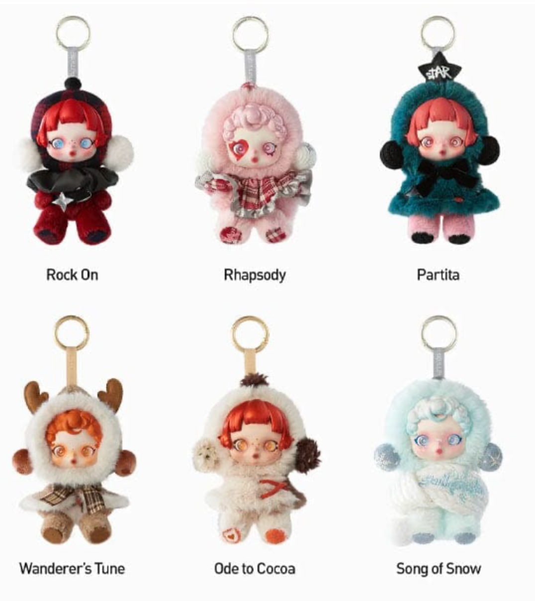 Pop Mart X Skullpanda: Winter Symphony Series Plush Keychain Blind Box (1pc)