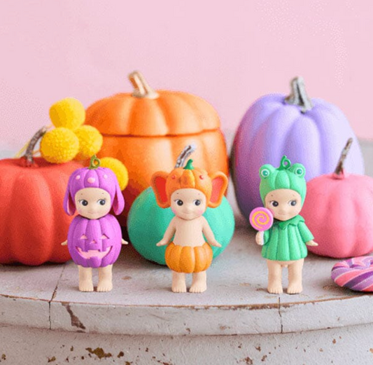 Sonny Angel Collectable Mini Cherub Figurines Pumpkin Patch Series Blind Box (1pc)