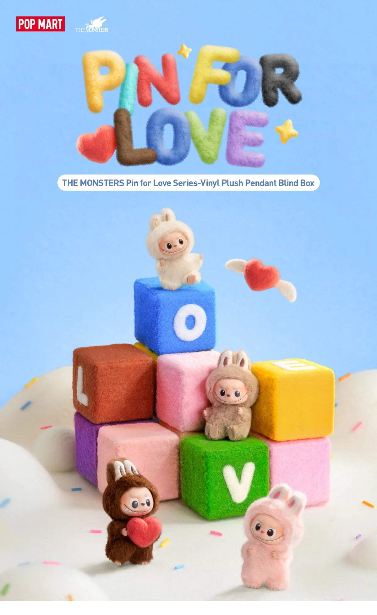 LABUBU - THE MONSTERS - BLIND BOX - PIN FOR LOVE SERIES (N-Z LABUBU - THE MONSTERS - BLIND BOX - PIN FOR LOVE SERIES (N-Z