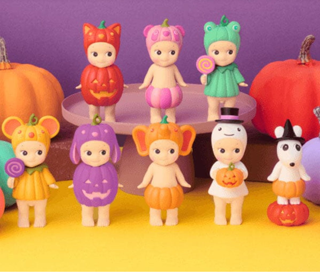 Sonny Angel Collectable Mini Cherub Figurines Pumpkin Patch Series Blind Box (1pc)