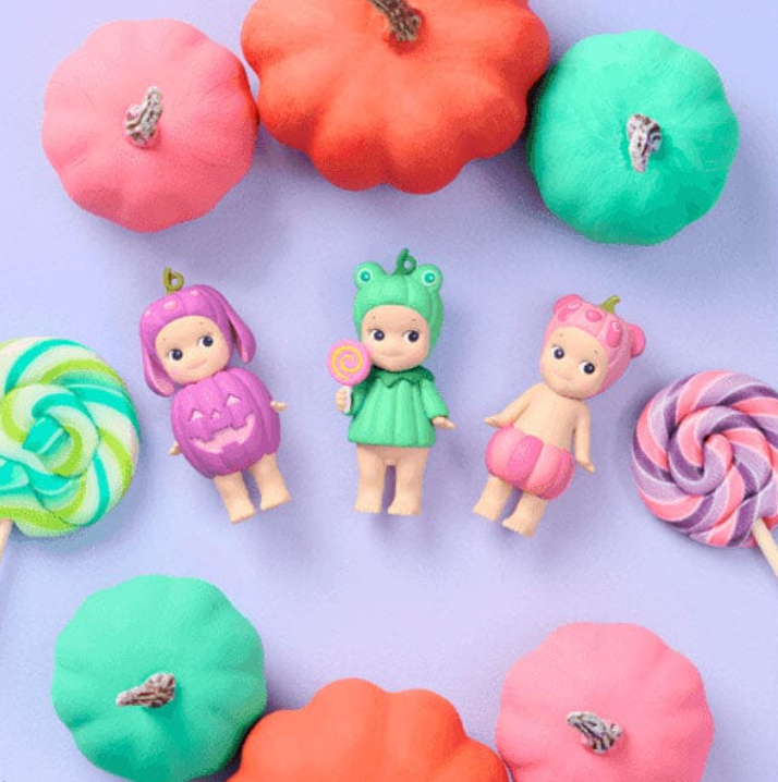 Sonny Angel Collectable Mini Cherub Figurines Pumpkin Patch Series Blind Box (1pc)