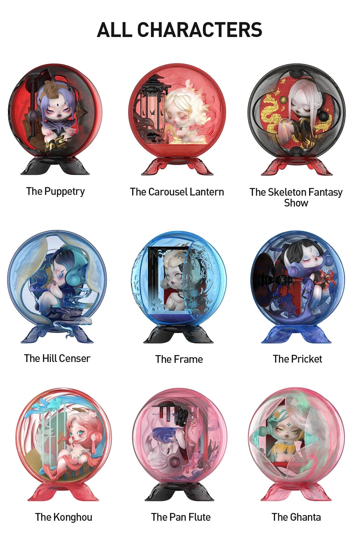 SKULLPANDA The Mirage Series Figures