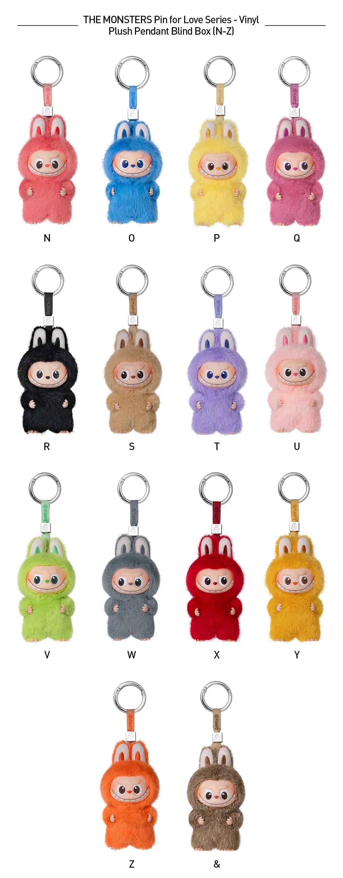 LABUBU - THE MONSTERS - BLIND BOX - PIN FOR LOVE SERIES (N-Z LABUBU - THE MONSTERS - BLIND BOX - PIN FOR LOVE SERIES (N-Z